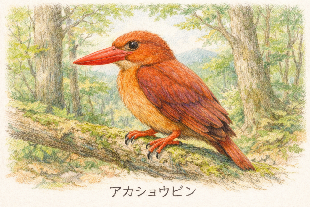 アカショウビン　本州四国九州