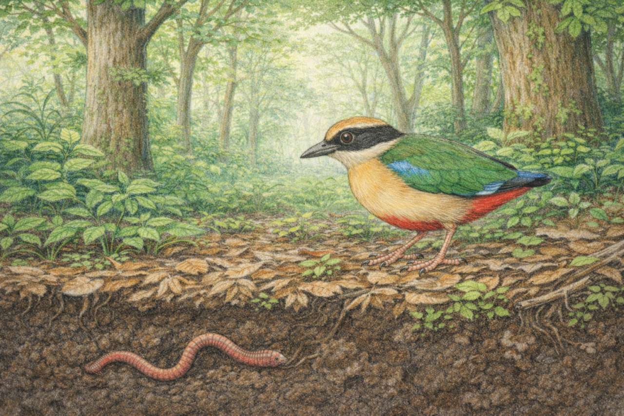 ヤイロチョウ　森との関係