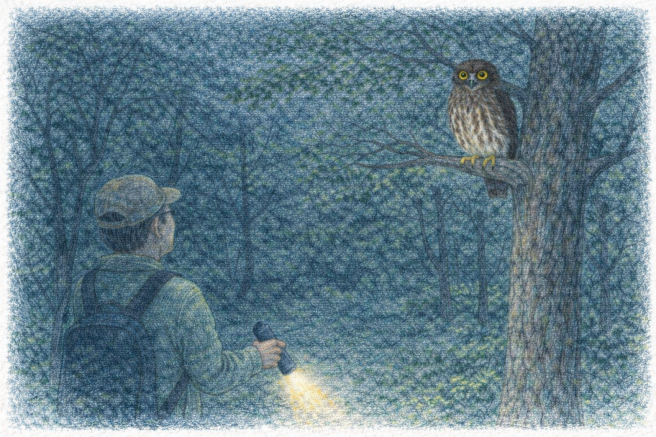 アオバズク観察で守りたいマナー