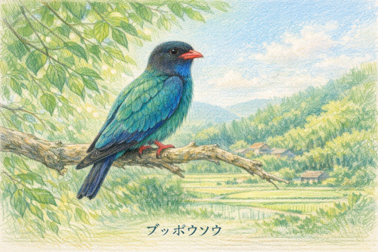 日本で見られるブッポウソウ完全ガイド｜生息地・鳴き声・季節・コノハズクとの違いまで初心者向けに解説