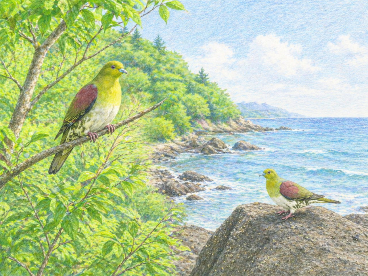 はじめに：アオバトは「森」と「海」をつなぐ不思議な野鳥