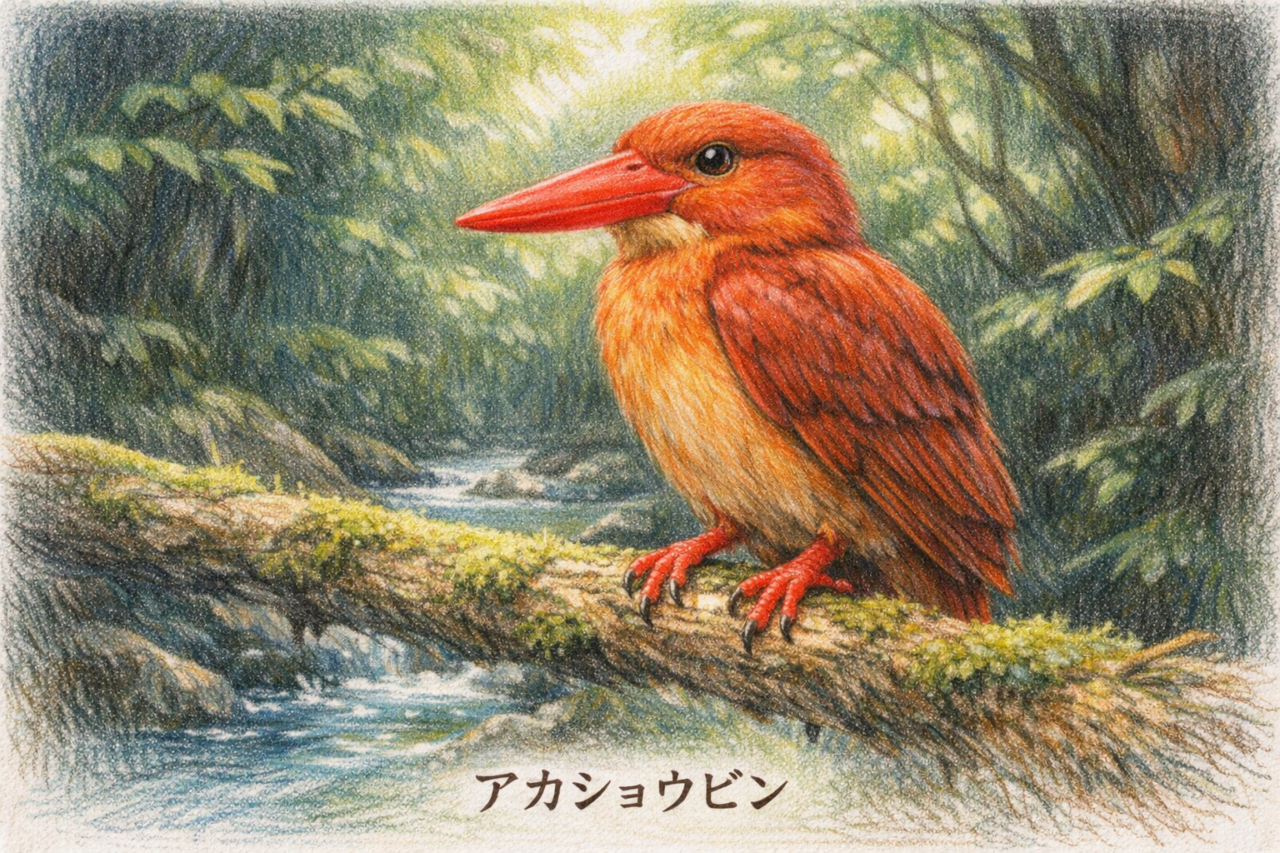 アカショウビン