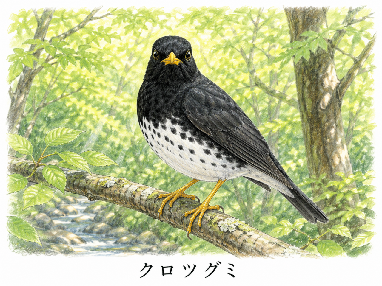 クロツグミとは？日本で見られる美しい歌声の夏鳥を紹介