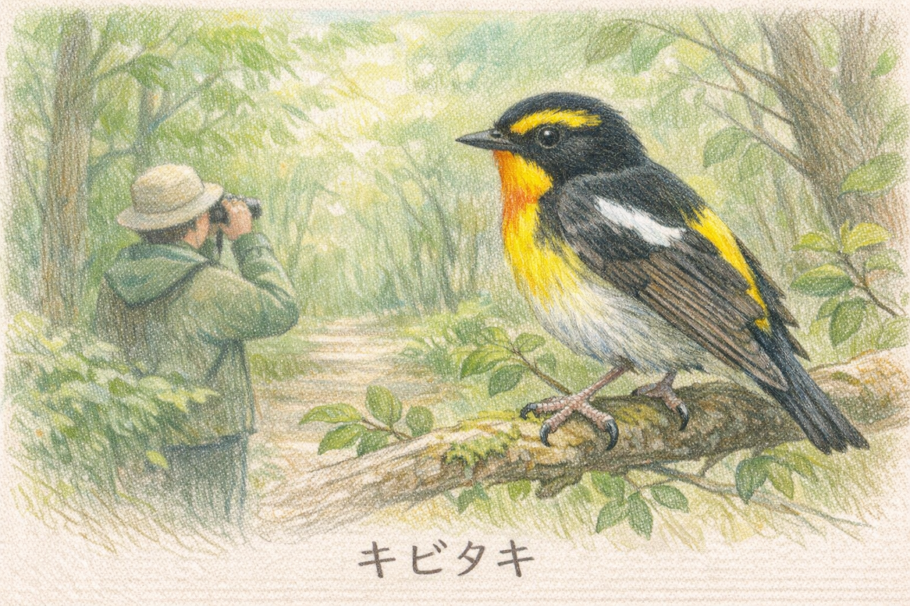 キビタキの初心者向けの探し方