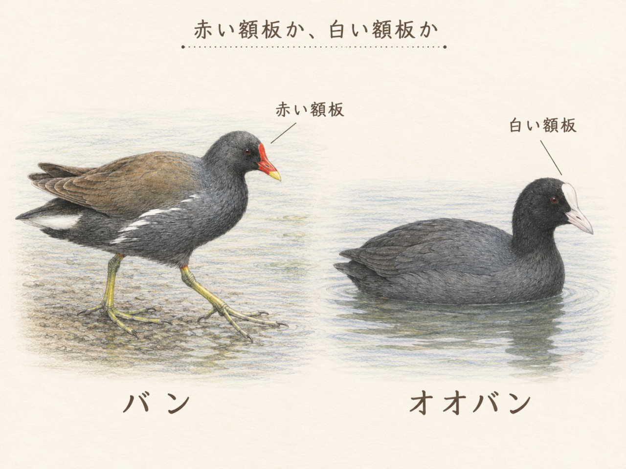 バンとオオバンの違い