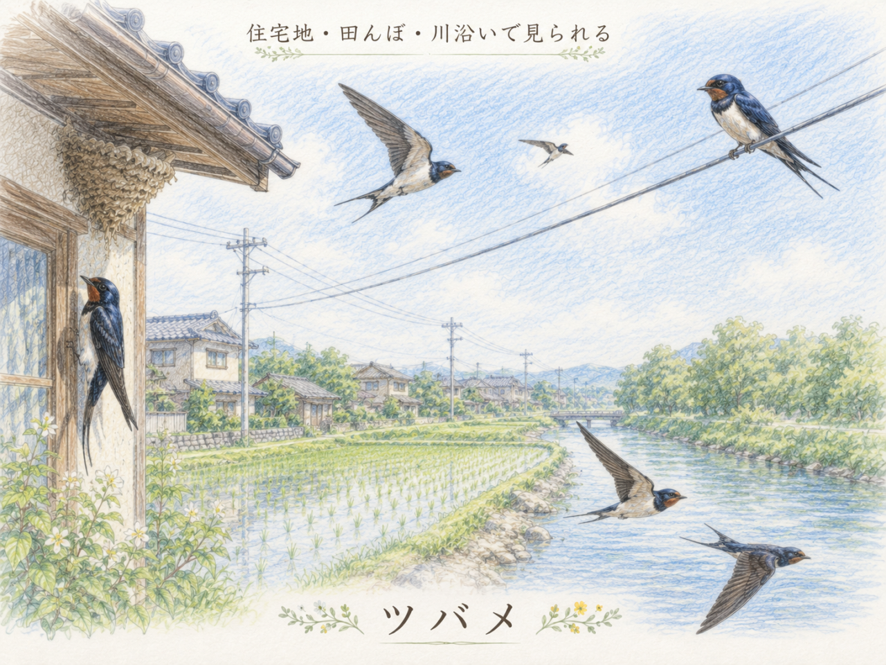 ツバメの生息地