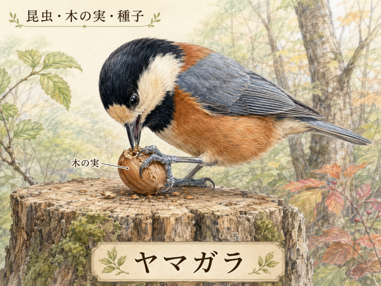 ヤマガラの食べ物