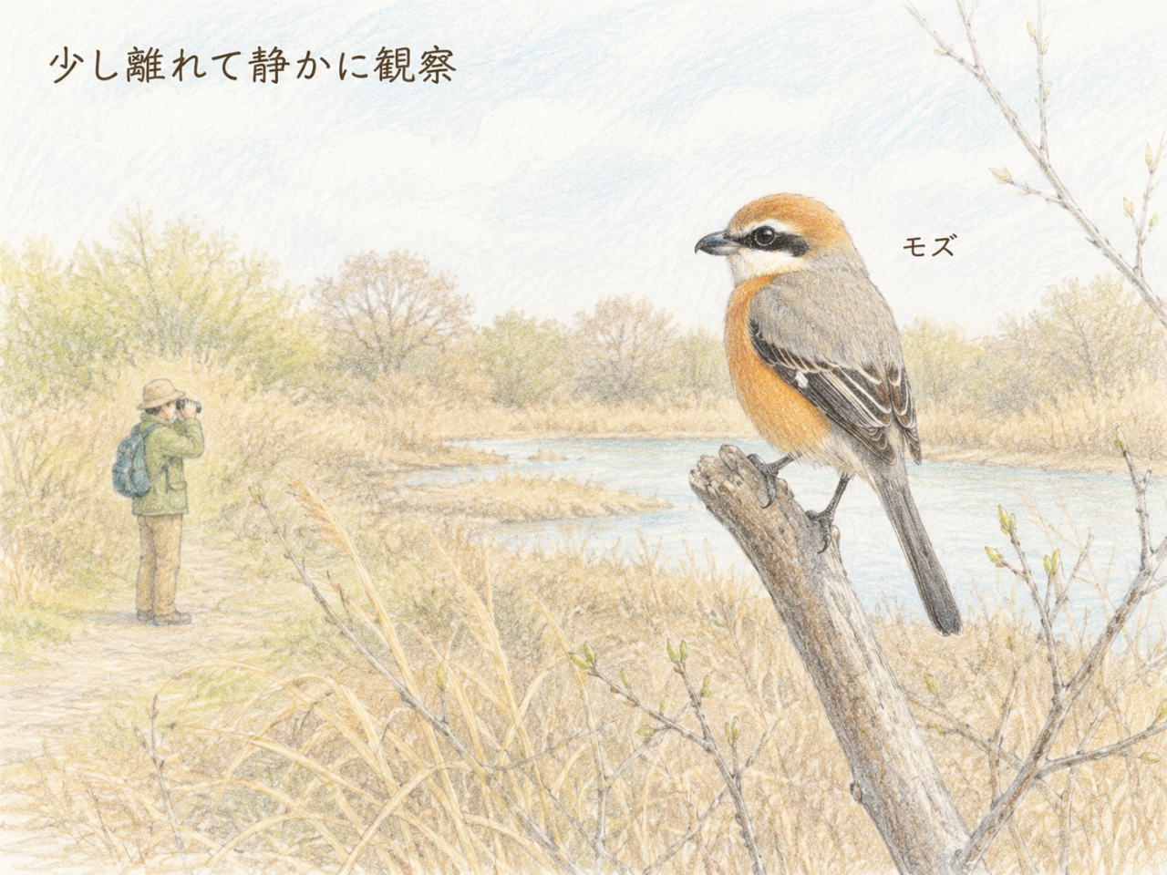 初心者向けモズ観察のポイント