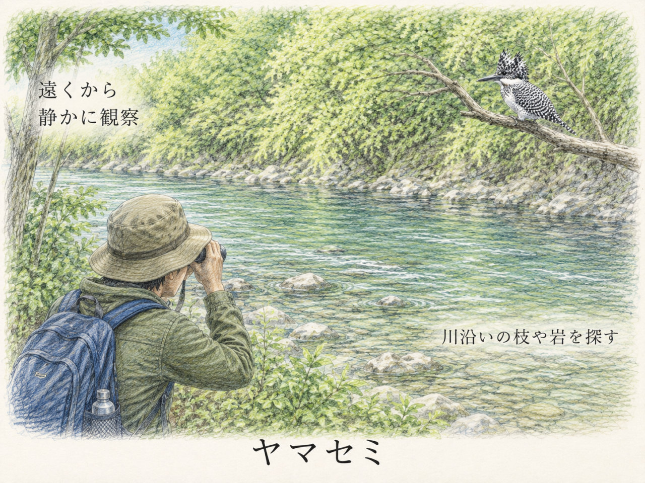 ヤマセミの見つけ方|初心者向けの観察ポイント