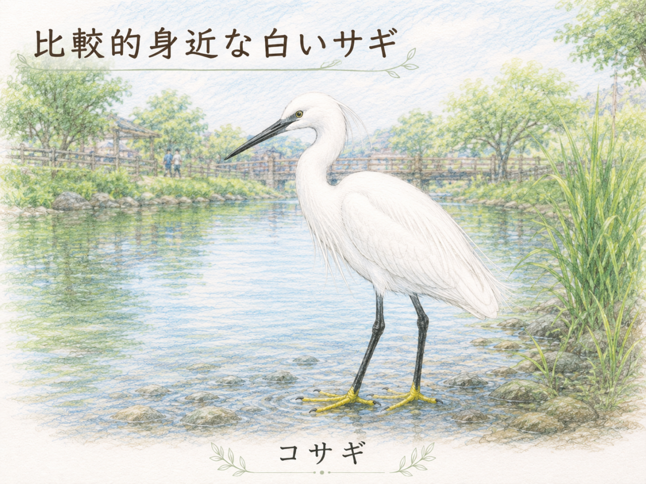 コサギは珍しい鳥?