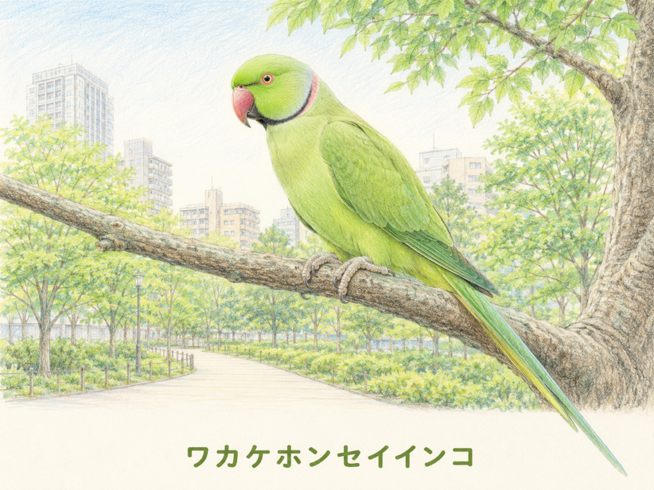 ワカケホンセイインコとは？日本で見られる緑色のインコを初心者向けに完全ガイド