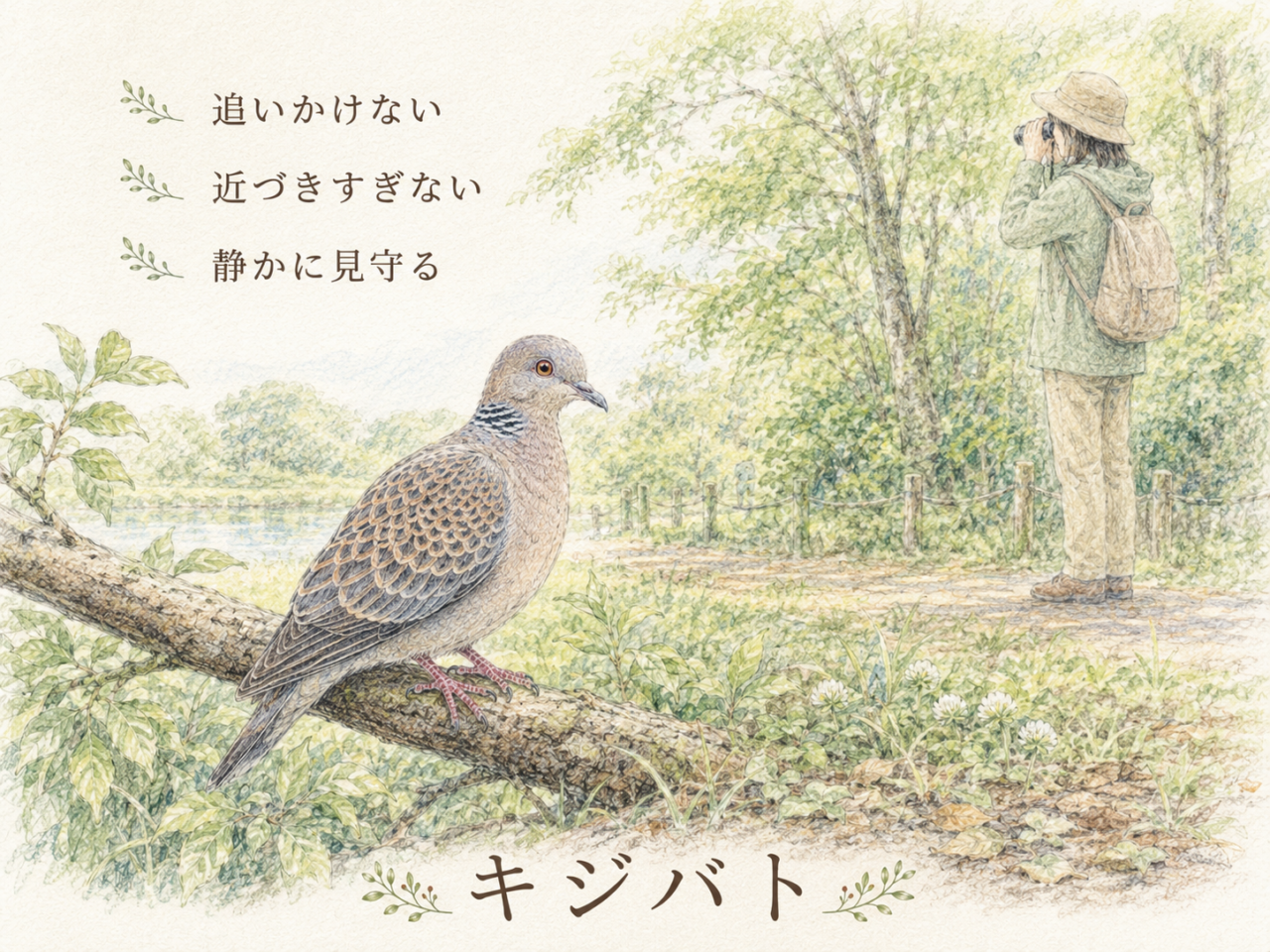 キジバト観察で気をつけたいマナー