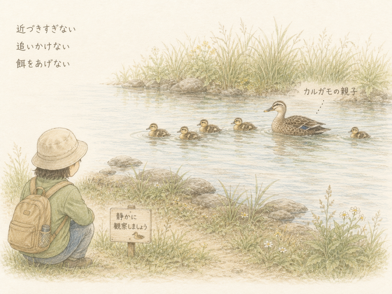 初心者向けカルガモ観察のコツ