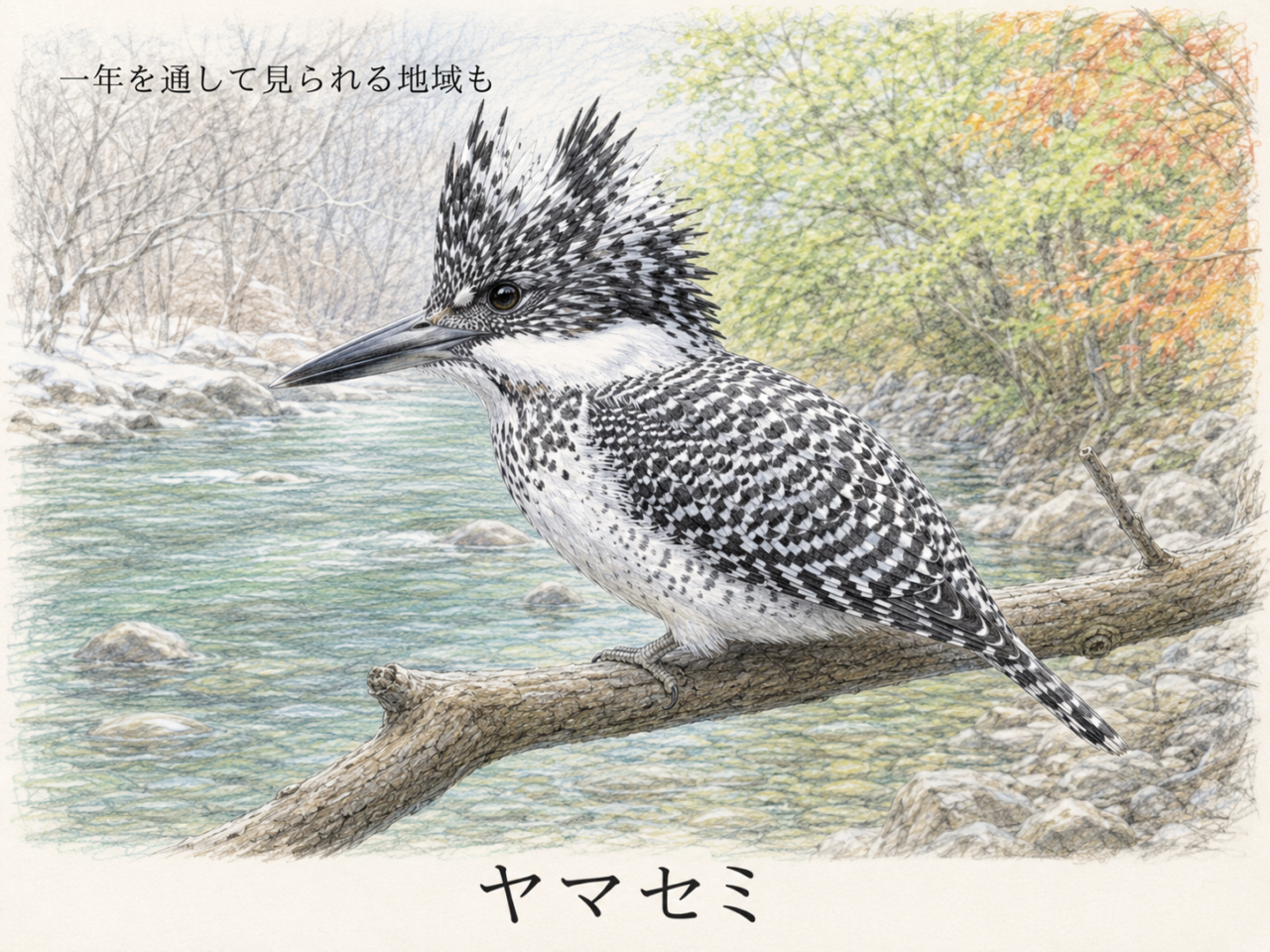 ヤマセミが見られる季節