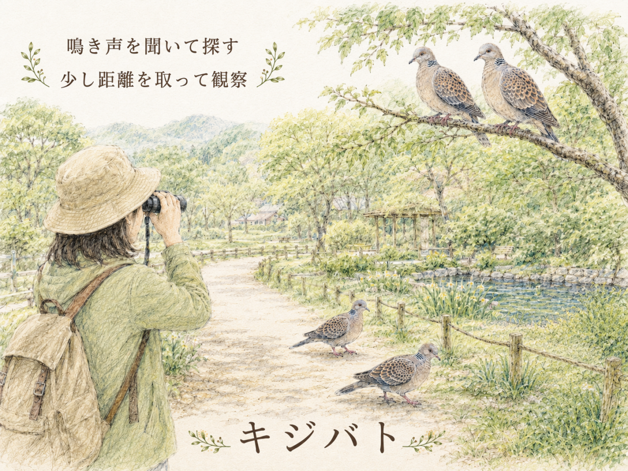 初心者向けのキジバト観察のコツ