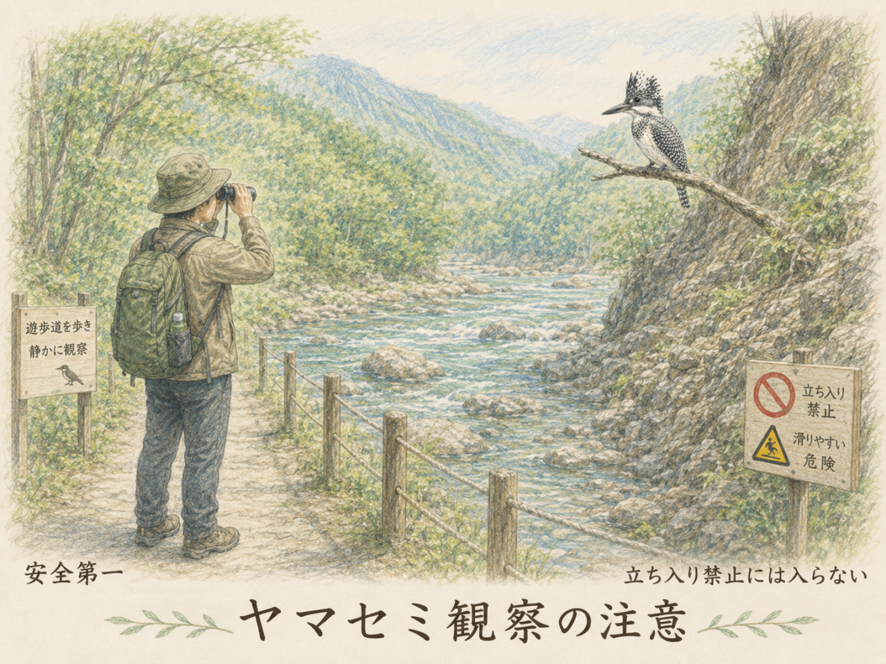 初心者がヤマセミを探すときの注意点