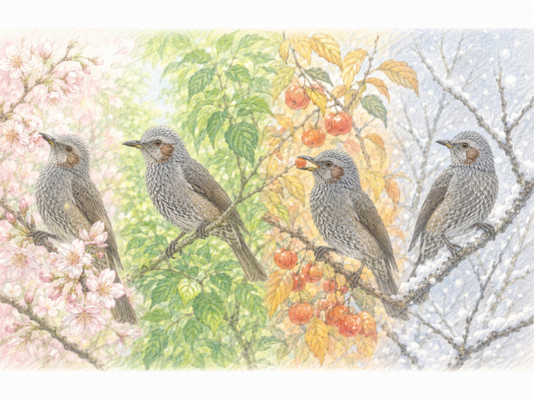 ヒヨドリとは?日本で身近に見られる野鳥の特徴・鳴き声・生息地・食べ物・季節を初心者向けに解説 | 野鳥情報.com