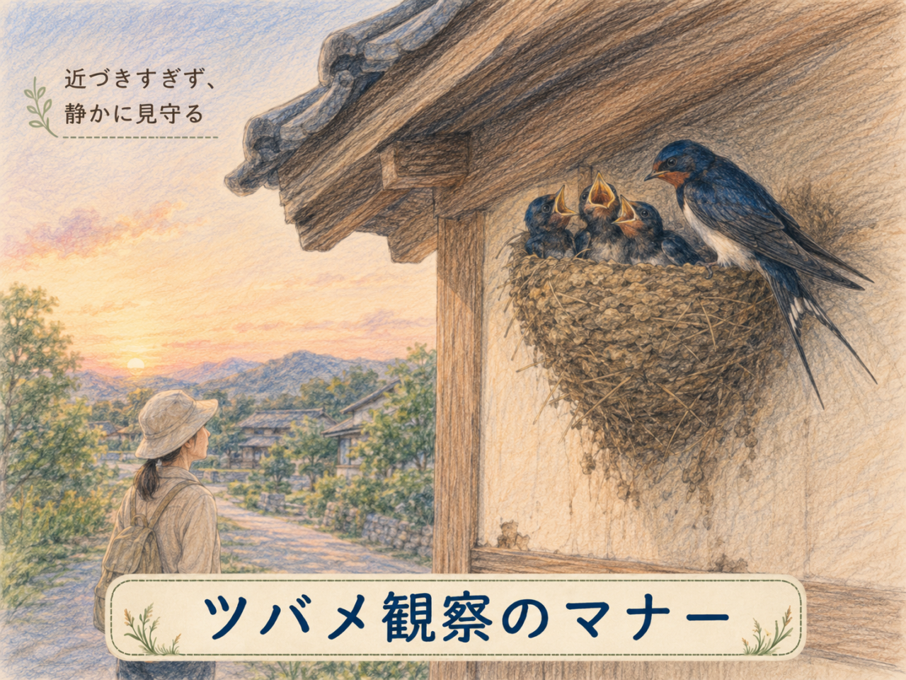 ツバメを観察するときのマナー