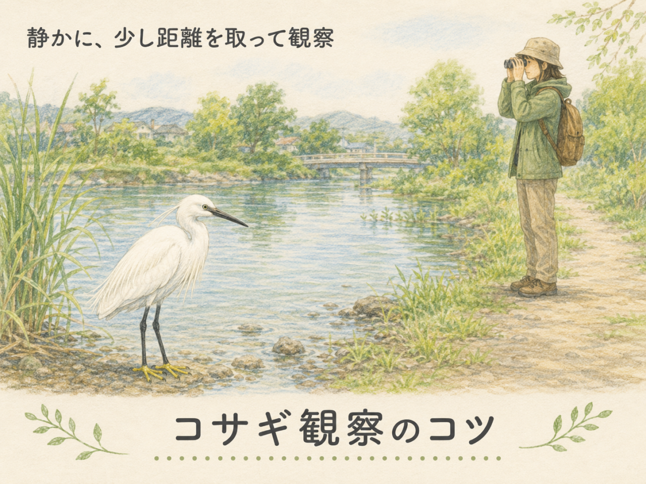コサギを観察するコツ