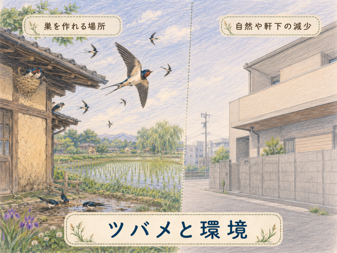 ツバメが減っているといわれる理由