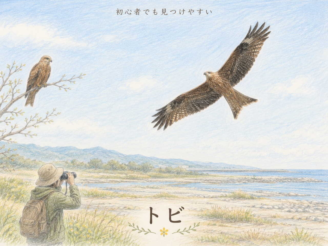 トビは初心者におすすめの観察対象