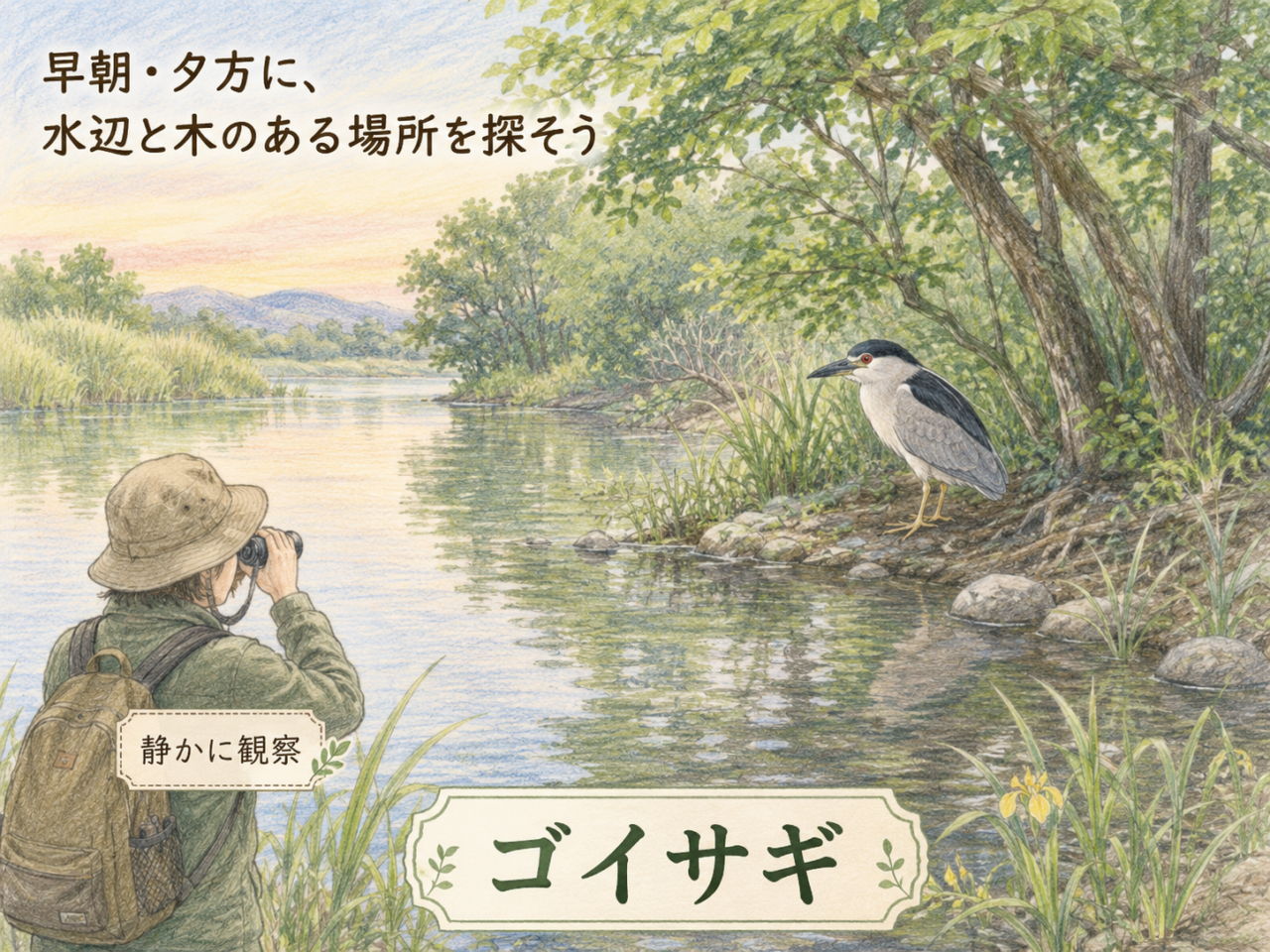 ゴイサギの観察ポイント