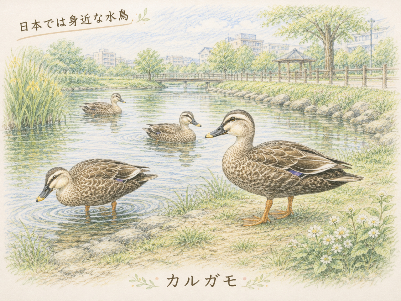 カルガモは珍しい鳥?