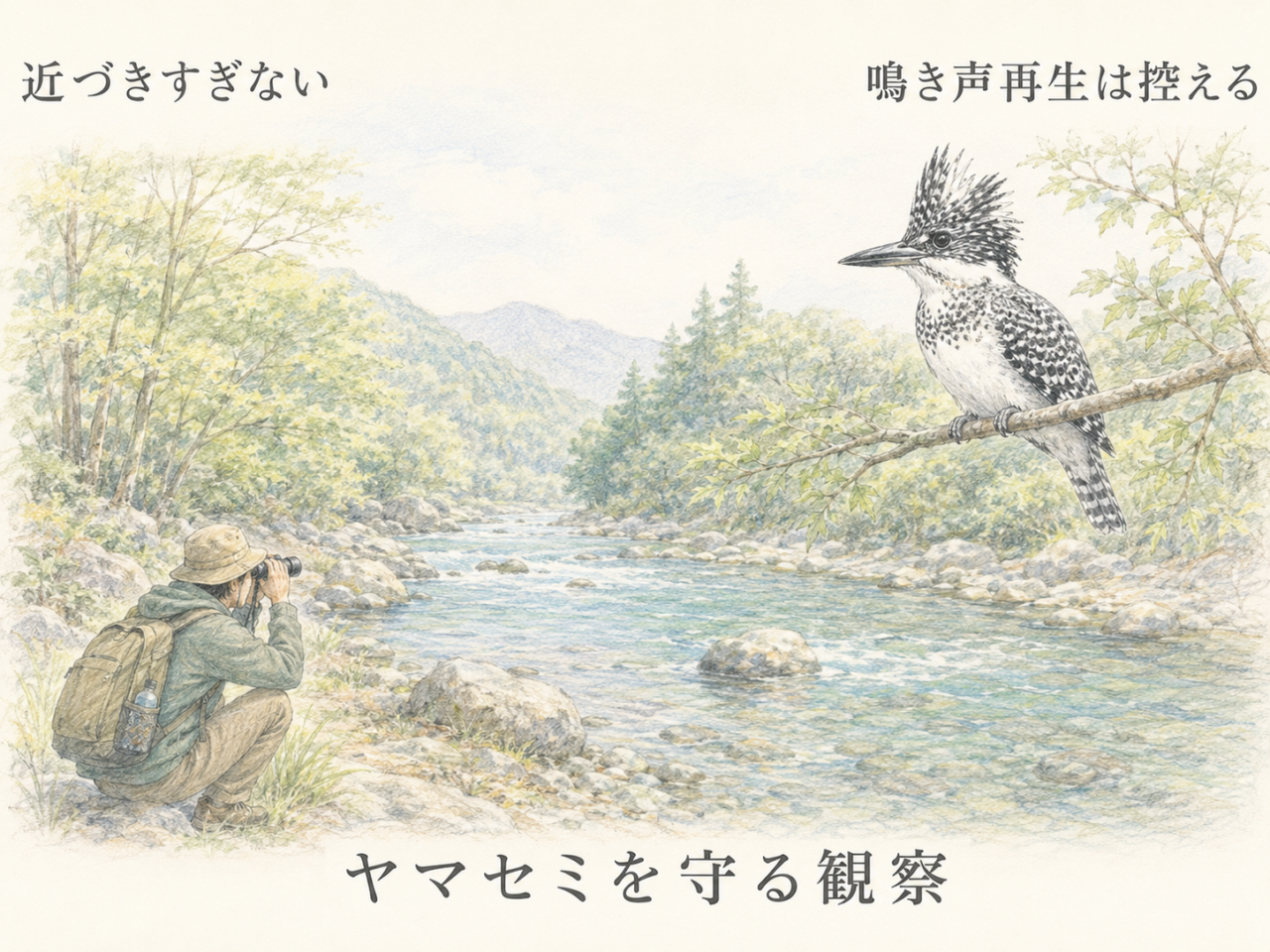 ヤマセミ観察のマナー