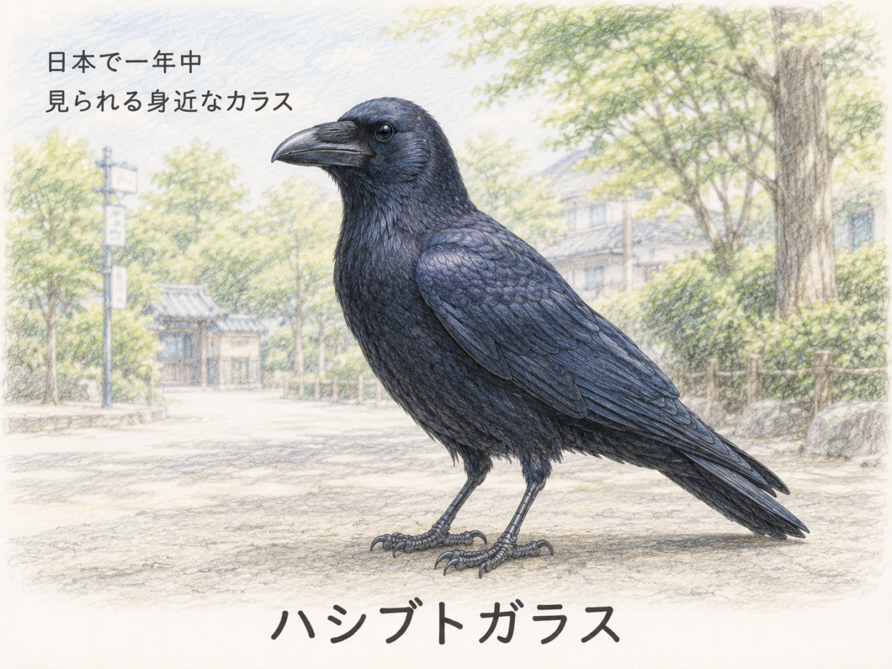 ハシブトガラスとは