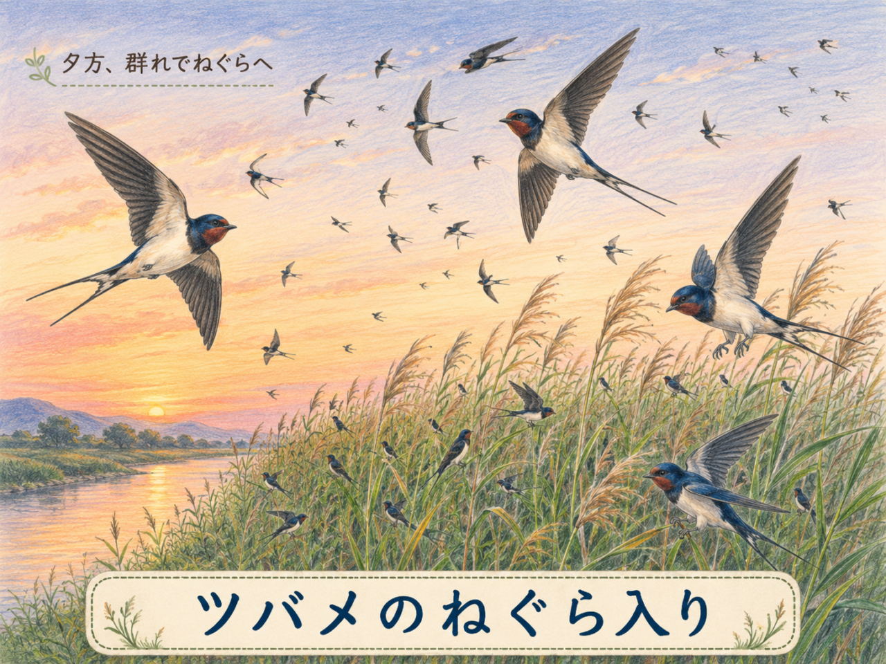 ツバメのねぐら入りとは？