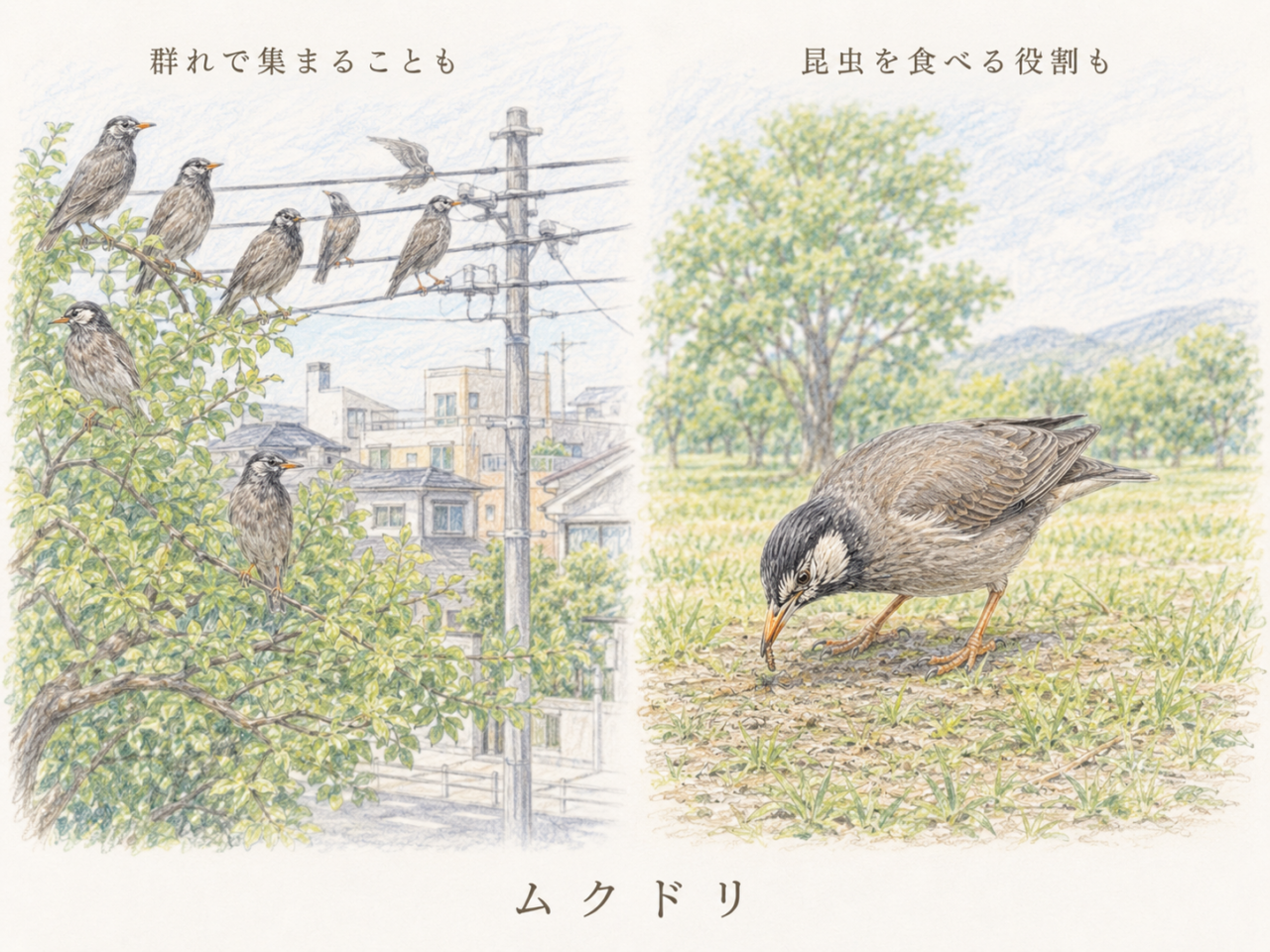 ムクドリは害鳥?困られる理由と自然の中での役割