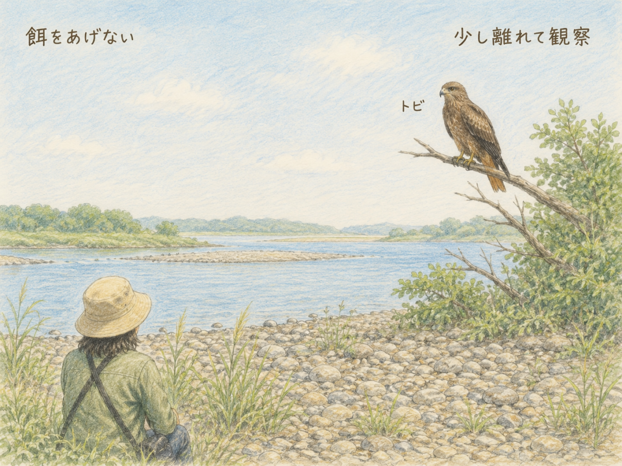 トビを観察するときの注意点