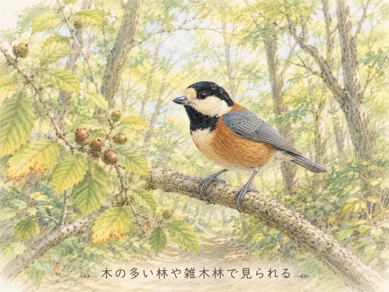ヤマガラが好む環境