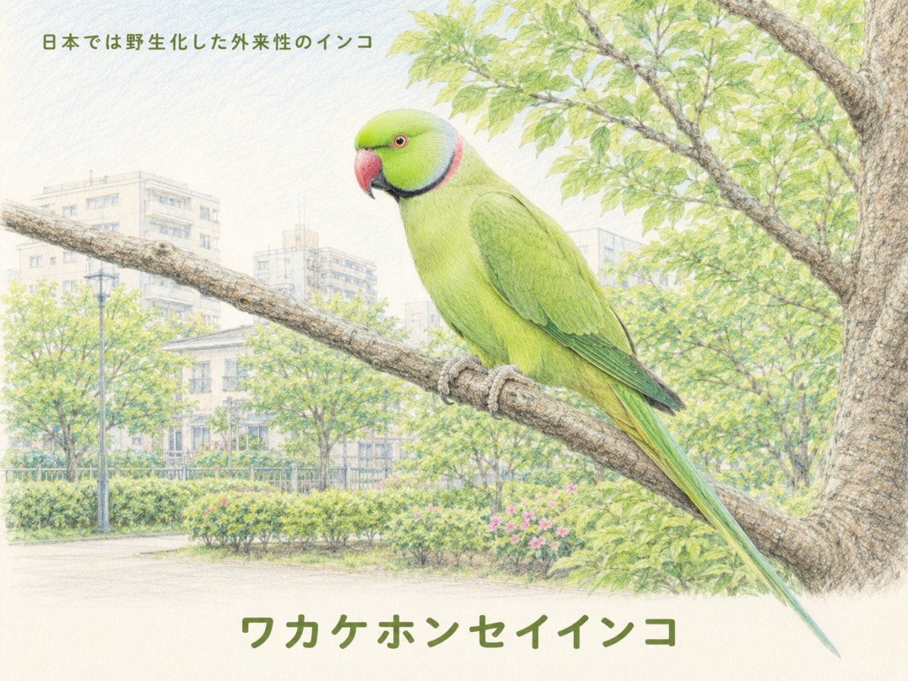 ワカケホンセイインコは日本の鳥？