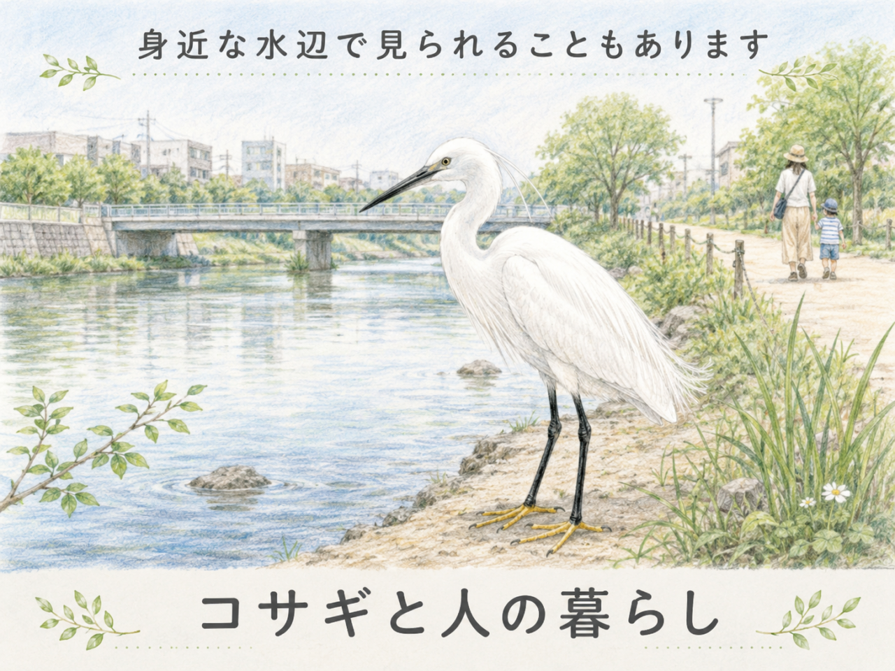 コサギと人の暮らし