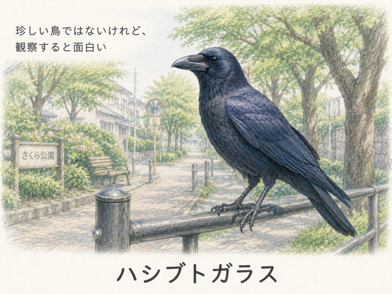 ハシブトガラスは珍しい鳥?