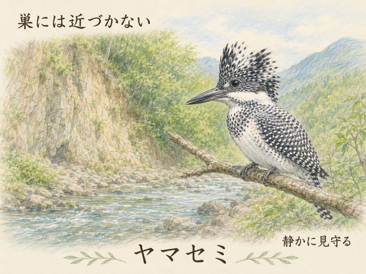 ヤマセミの繁殖と巣作り