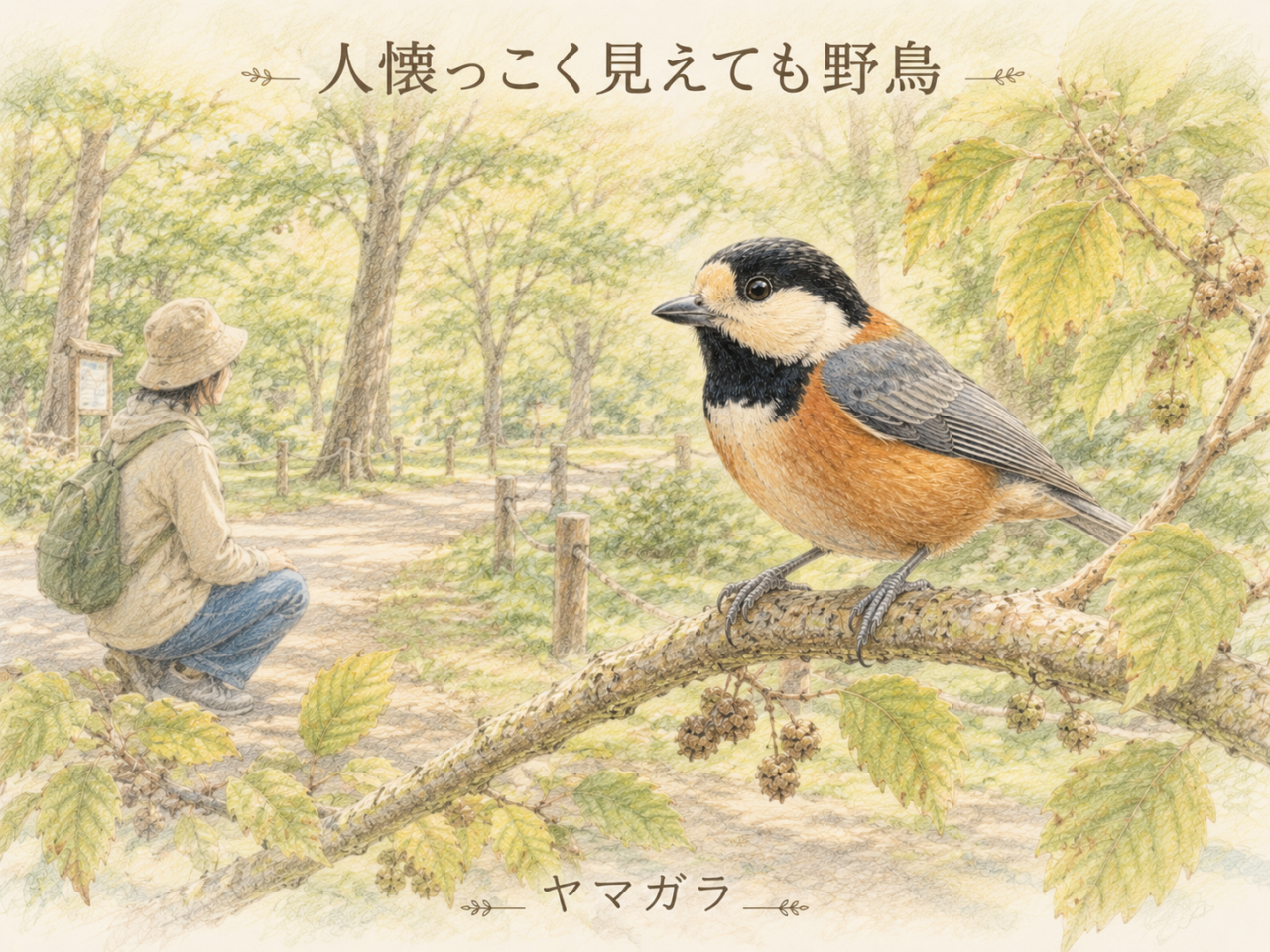 ヤマガラは人懐っこい鳥?