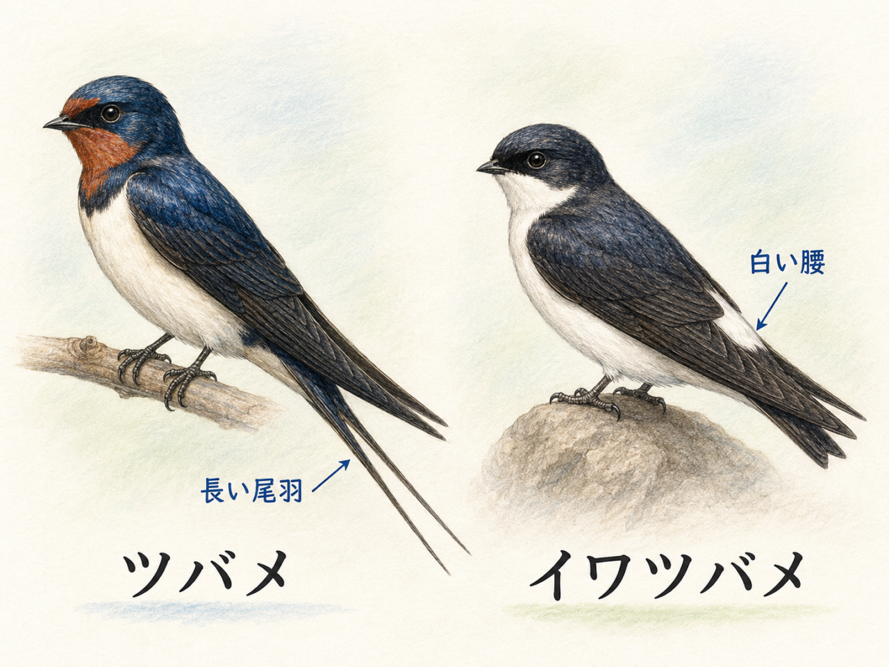ツバメに似た鳥との違い