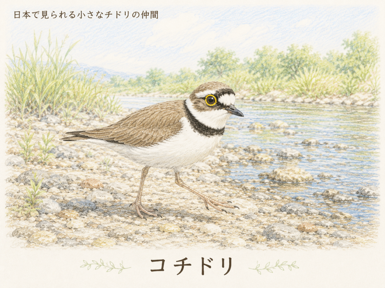 コチドリとは？日本で見られる小さなチドリの仲間