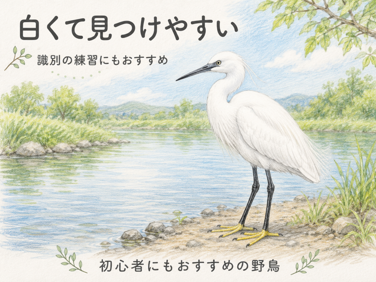 初心者にコサギ観察をおすすめしたい理由