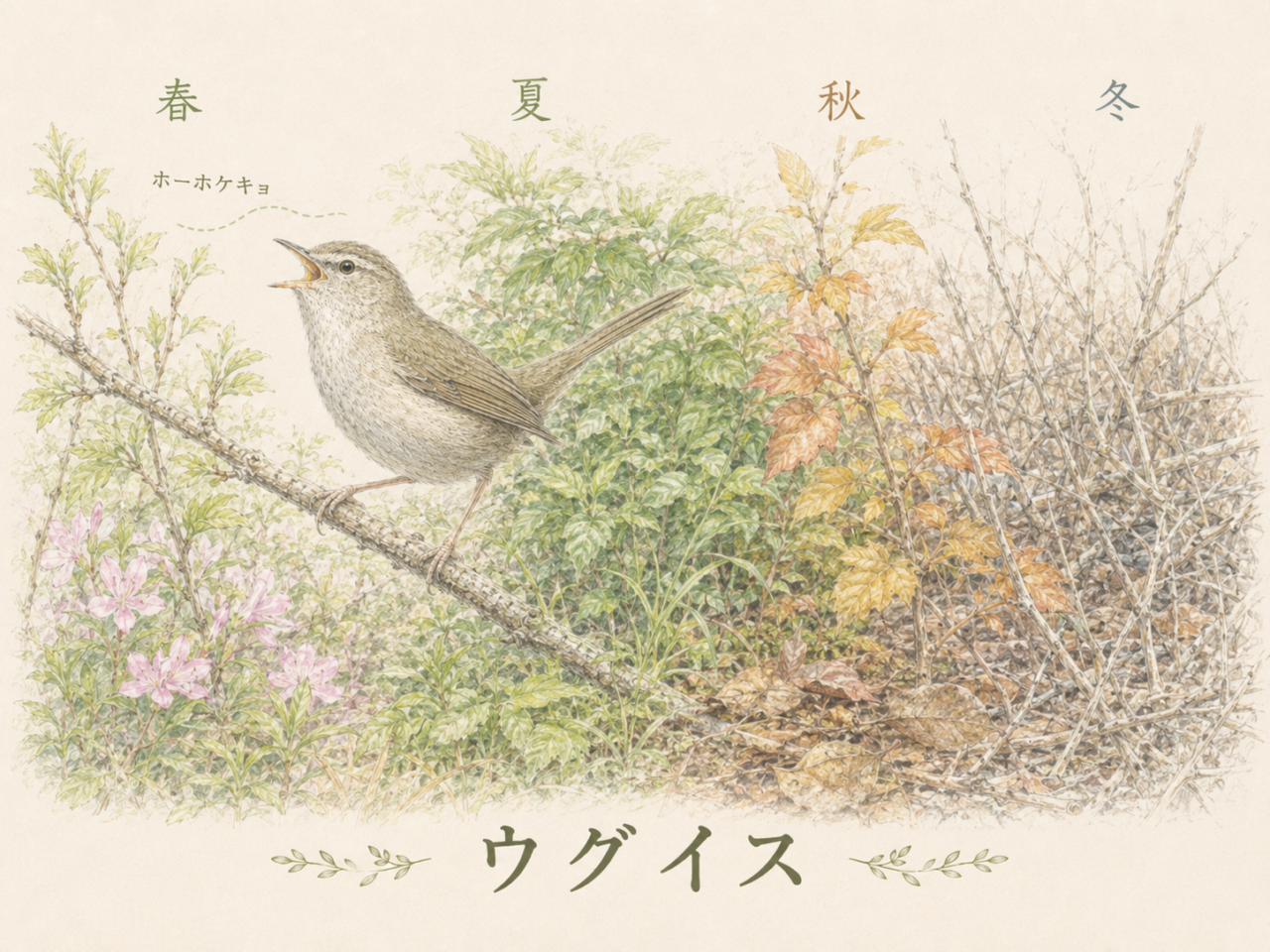 ウグイスの季節|春だけでなく一年を通して存在を感じられる