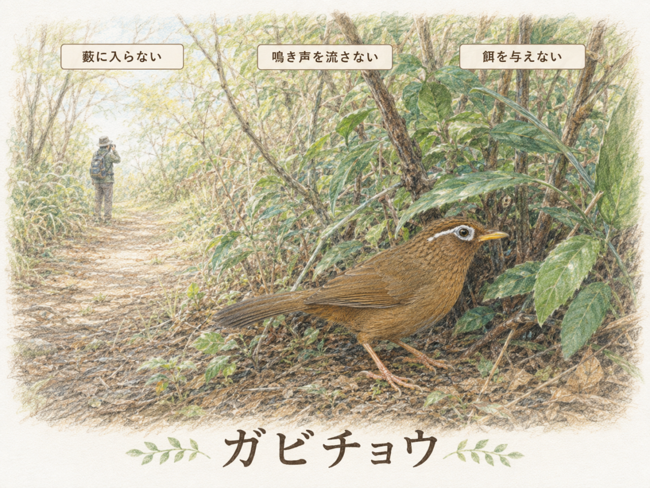 ガビチョウ観察で気をつけたいマナー