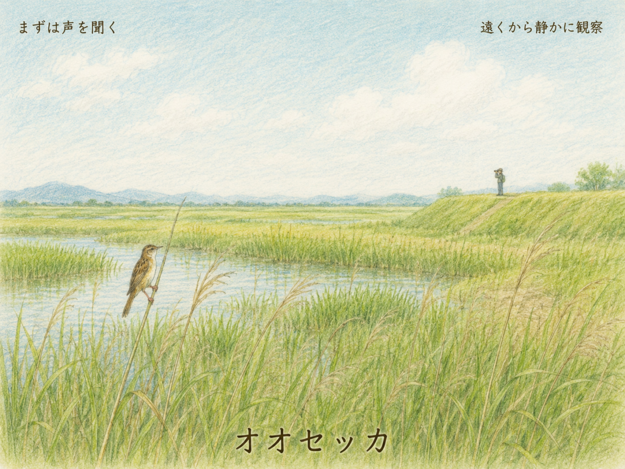 オオセッカの観察ポイント