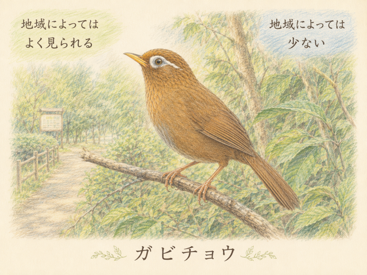 ガビチョウは珍しい鳥?