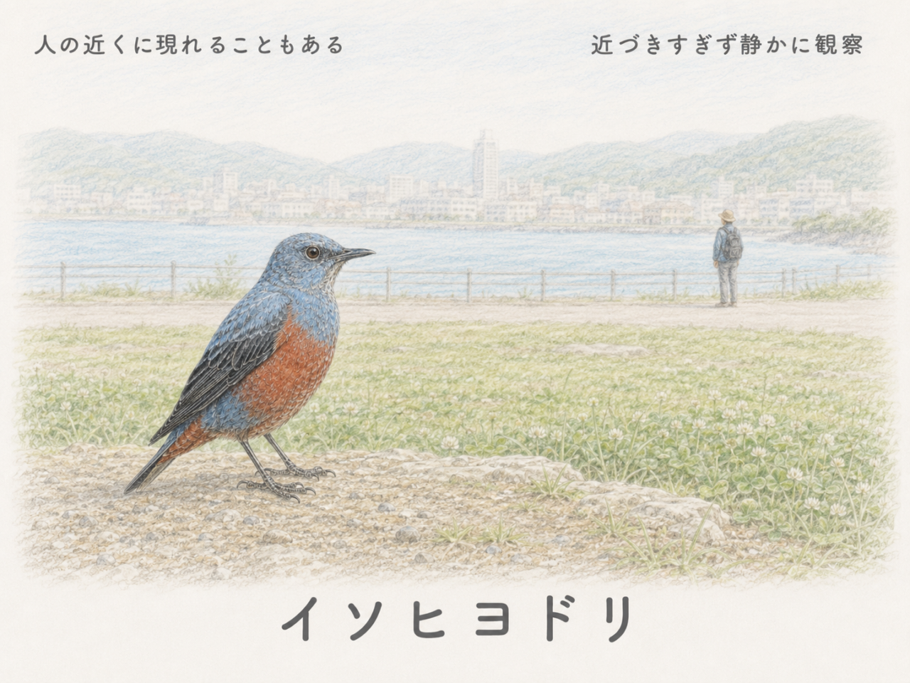 イソヒヨドリは人懐っこい?
