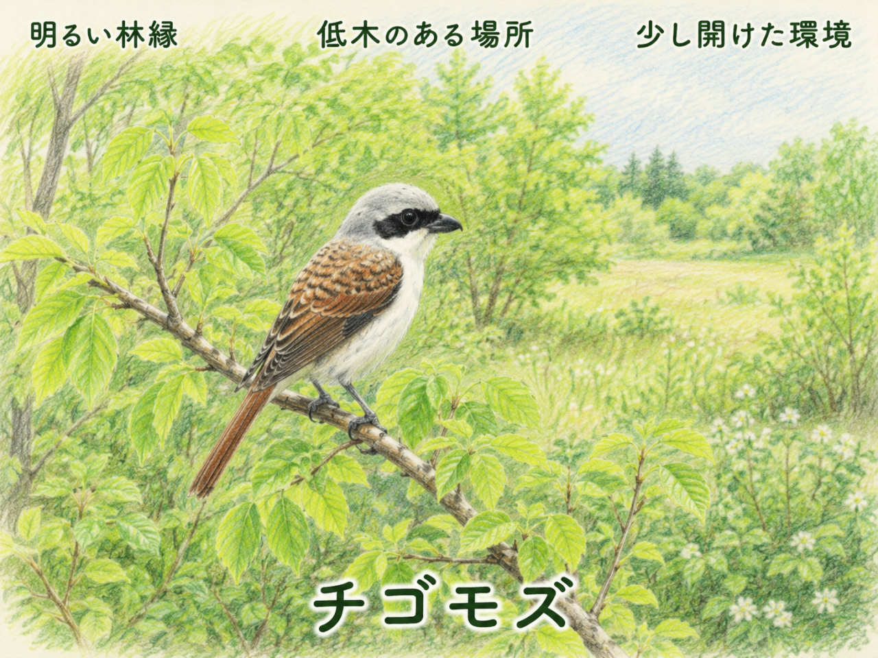 チゴモズが好む環境
