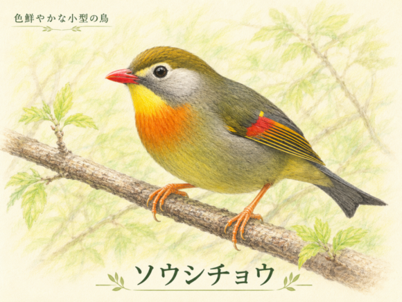 ソウシチョウとは?色鮮やかな小型の鳥