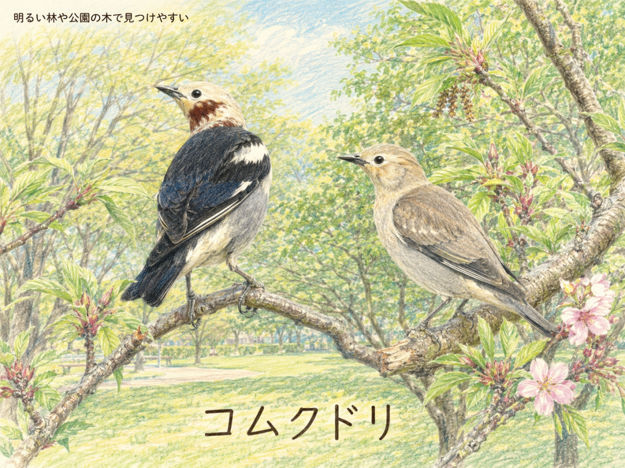 コムクドリの生息地はどこ？日本で見られる場所