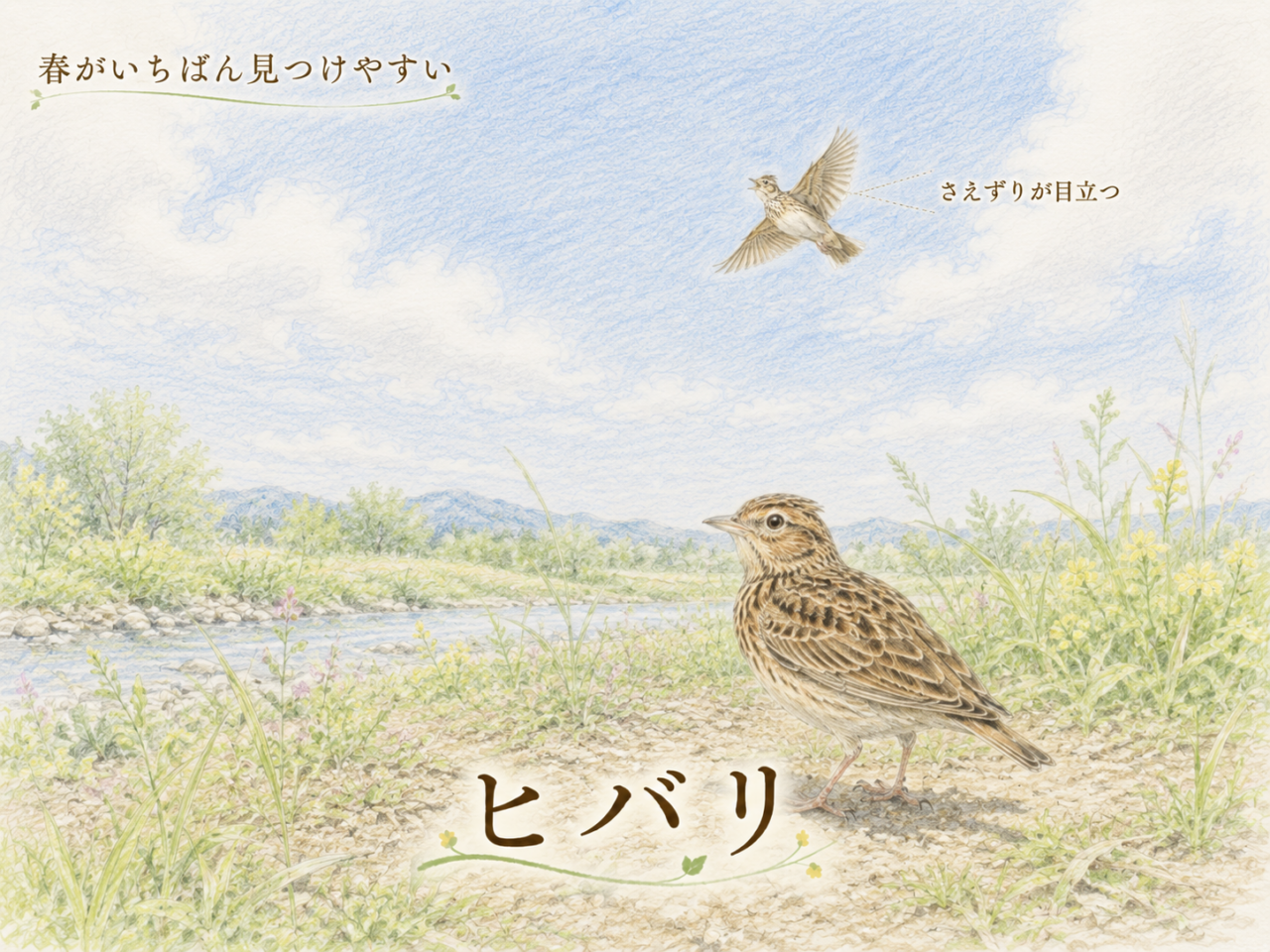 ヒバリが見られる季節